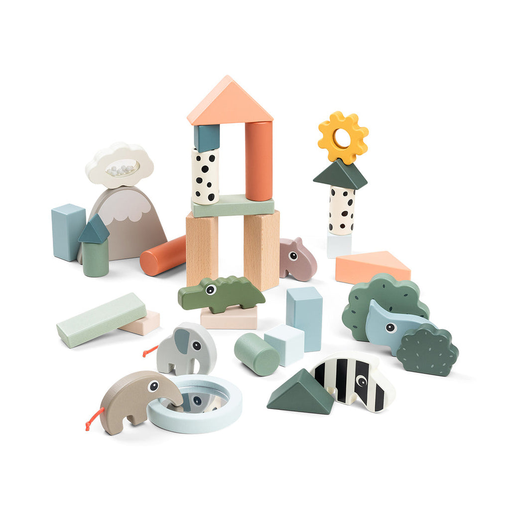 jeu de construction 34 pièces - amis des cerfs - couleurs assorties