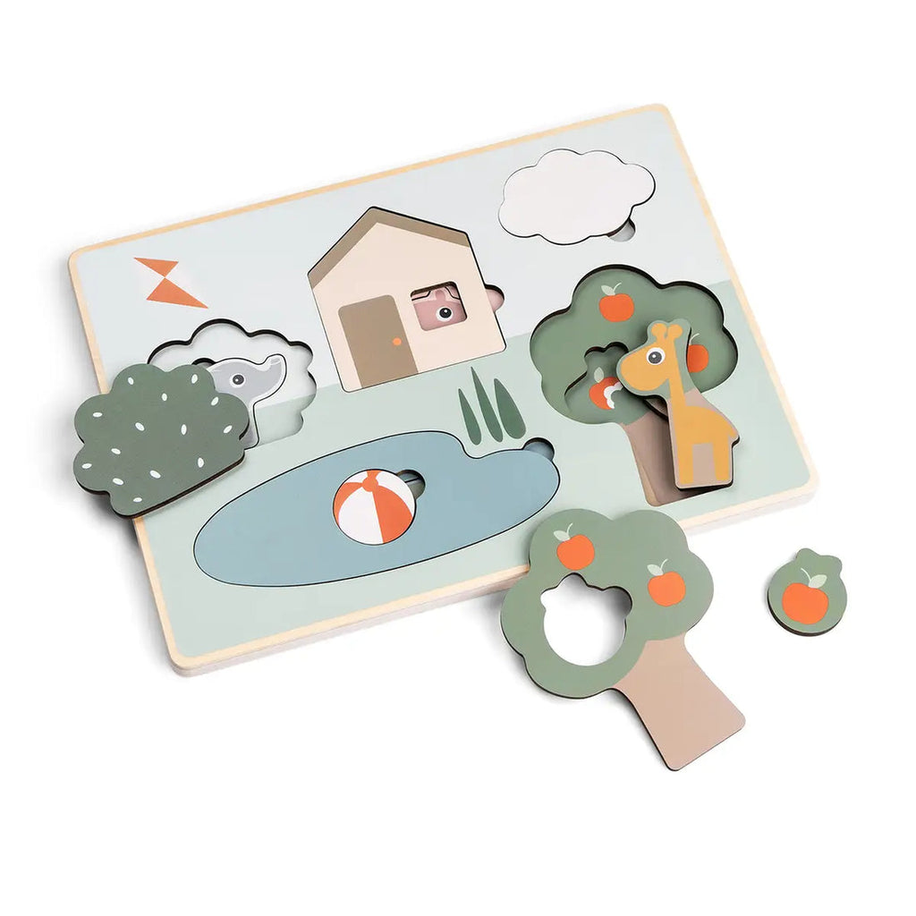 puzzle encastrable - deer friends - multicolore