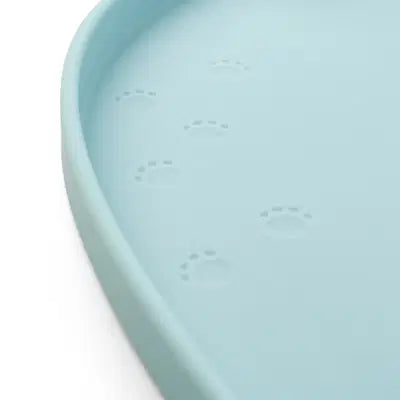 Pré commande set de table en silicone à bords hauts - elphee - bleu