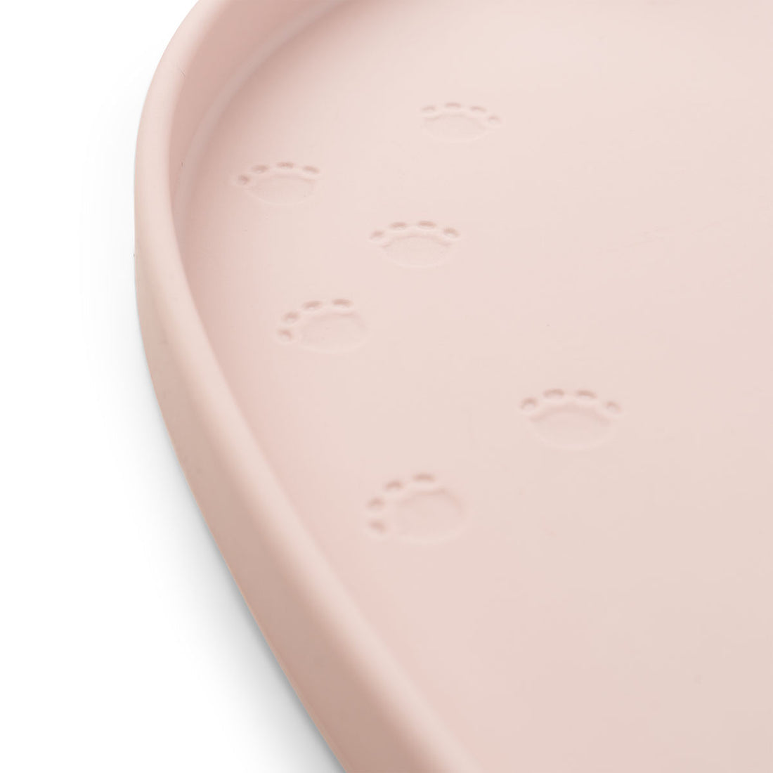 Pré commande set de table en silicone à bords hauts - elphee - rose poudré